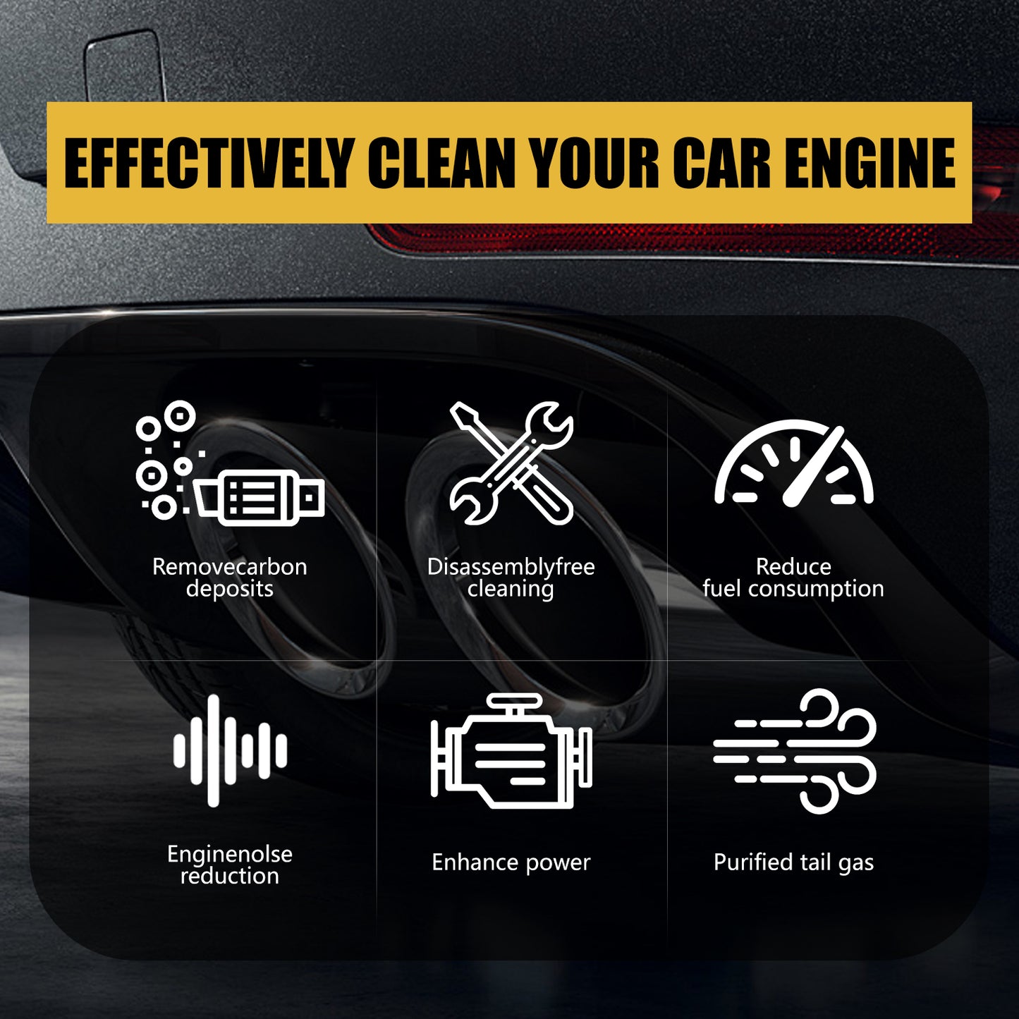 Fuel System Cleaner – Removes Carbon Deposits, Cleans Oil Way, Boosts Power & Improves Fuel Efficiency | 160ml