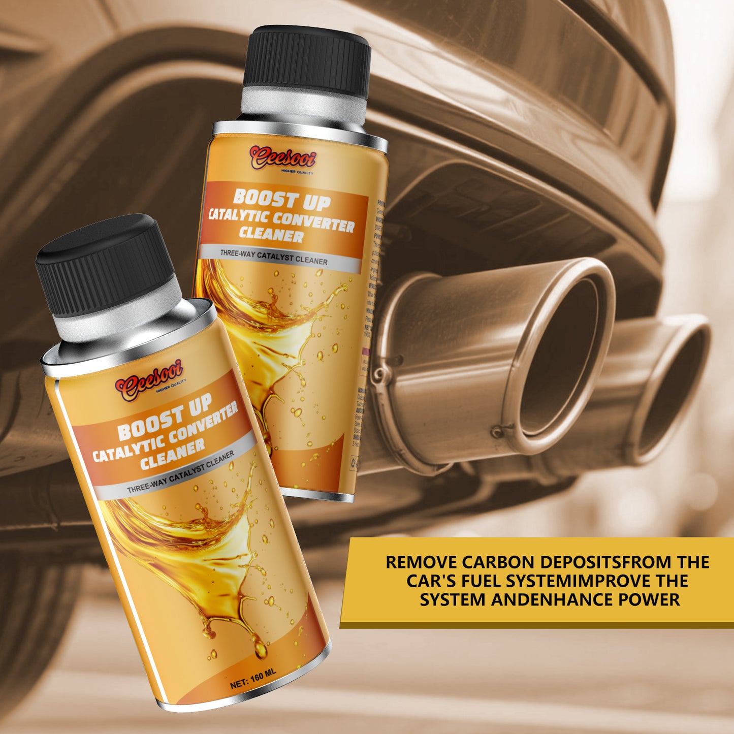Fuel System Cleaner – Removes Carbon Deposits, Cleans Oil Way, Boosts Power & Improves Fuel Efficiency | 160ml
